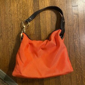 JPK Paris 75 Coral Brown Leather Woven Jug Tote Purse Original $205